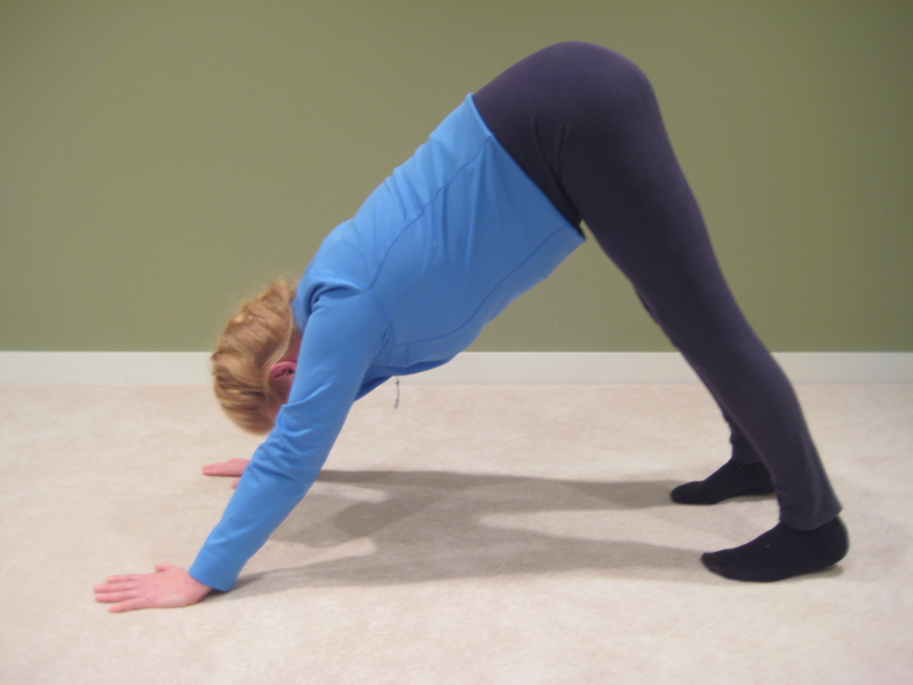 Downward Facing Dog Yoga Pose - Kathi Casey The Healthy Boomer Body Expert